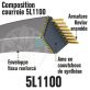 Courroie Trapézoïdale 5L1110 Renforcée Kevlar. 15.8mm x 2819mm