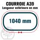 Courroie Trapézoïdale A39 Néoprène. 13mm x 1040mm
