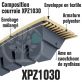 Courroie Trapézoïdale Crantée XPZ1030. 9,7mm x 1042mm ext.