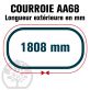 Courroie Héxagonale AA68 (6 côtés) 13mm x 1808mm