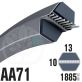 Courroie Héxagonale AA71 (6 côtés) 13mm x 1885mm