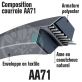 Courroie Héxagonale AA71 (6 côtés) 13mm x 1885mm