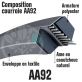 Courroie Héxagonale AA92 (6 côtés) 13mm x 2420mm