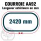 Courroie Héxagonale AA92 (6 côtés) 13mm x 2420mm