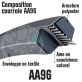 Courroie Héxagonale AA96 (6 côtés) 13mm x 2520mm