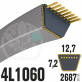 Courroie Trapézoïdale 4L1060 Renforcée Kevlar. 12.7mm x 2687mm