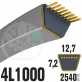 Courroie Trapézoïdale 4L1000 Renforcée Kevlar. 12.7mm x 2540mm
