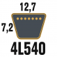 Courroie Trapézoïdale 4L540 Renforcée Kevlar. 12.7mm x 1372mm