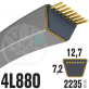 Courroie Trapézoïdale 4L880 Renforcée Kevlar. 12.7mm x 2235mm