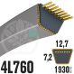 Courroie Trapézoïdale 4L760 Renforcée Kevlar. 12.7mm x 1930mm