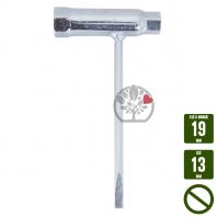 Cl&eacute; pour bougie 19 et 13. Embout tournevis