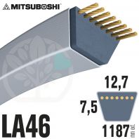 Courroie Mitsuboshi LA46 Renforcée.  12,7mm x 1187mm